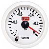 Όργανο Auto Gauge οικονομόμετρο VACUM Λευκό 7 Colors