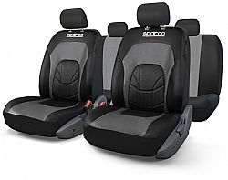 Κάλυμμα Kαθισμάτων Πλήρες Sparco Δερματίνη Spc3500 Μαύρο-Γκρί σετ 4 τμχ