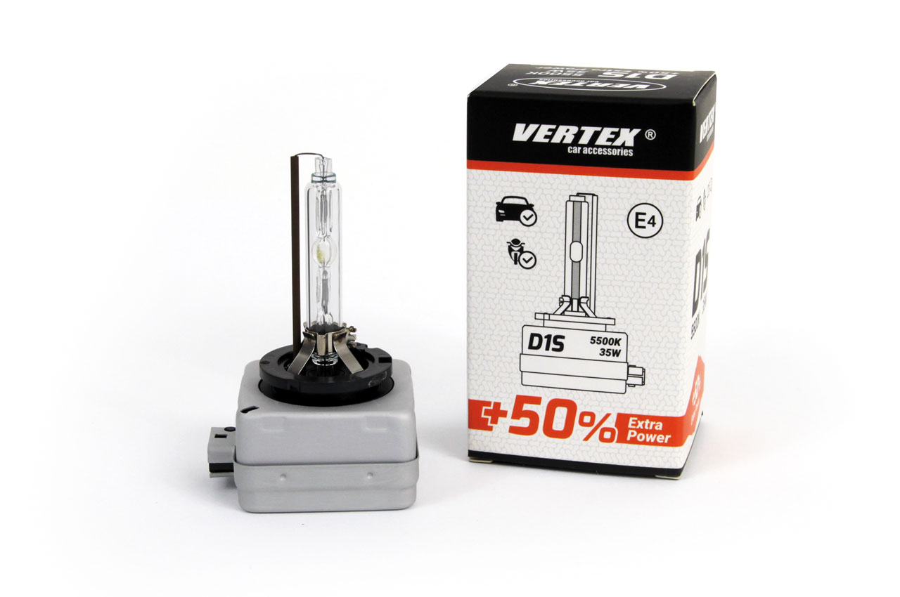 VERTEX λάμπα D1S 5500K 35W +50% VERTEX λάμπα D1S 5500K 35W +50%