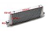 Intercooler  55 x 23 x65 BAR AND PLATE