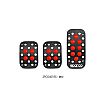 Πεντάλ Sparco Set Sicilia Spc0401Rs Red