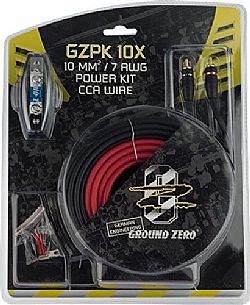 Ground Zero GZPK 10X Ολοκληρωμένο Σετ Καλωδίωσης Ενισχυτή Αυτοκινήτου 60A