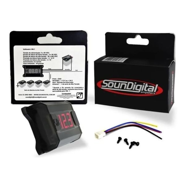 SounDigital VM1 Ψηφιακό Βολτόμετρο Αυτοκινήτου Με Κόκκινο Φωτισμό SounDigital VM1 Ψηφιακό Βολτόμετρο Αυτοκινήτου Με Κόκκινο Φωτισμό
