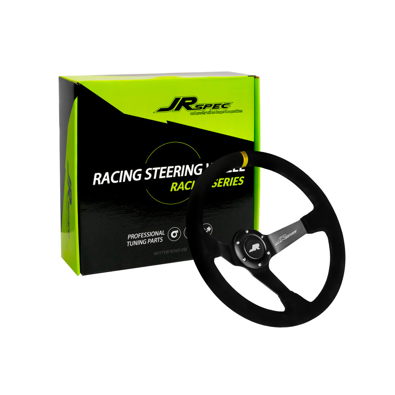 JRspec sports τιμονι βαθυ alcadara steering wheel 350mm diameter 80mm offset JRspec sports τιμονι βαθυ alcadara steering wheel 350mm diameter 80mm offset