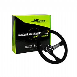 JRspec sports τιμονι βαθυ alcadara steering wheel 350mm diameter 80mm offset
