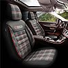 Καλύμματα Αυτοκινήτου Otom GTI Sports Design Universal Jacquard / Lacost / Δερματίνη Σετ Εμπρός / Πίσω 11 Τεμαχίων Μαύρο - Κόκκινο GTI-801