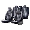 Καλύμματα Αυτοκινήτου Otom GTI Sports Design Universal Jacquard / Lacost / Δερματίνη Σετ Εμπρός / Πίσω 11 Τεμαχίων Μαύρο - Γκρι GTI-807