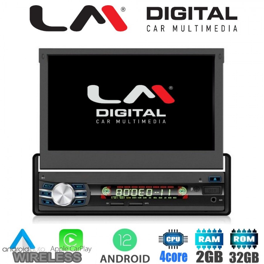 LM Digital Ηχοσύστημα Αυτοκινήτου Universal 1DIN (Bluetooth/USB/WiFi/GPS) με Οθόνη Αφής 7 LM Digital Ηχοσύστημα Αυτοκινήτου Universal 1DIN (Bluetooth/USB/WiFi/GPS) με Οθόνη Αφής 7