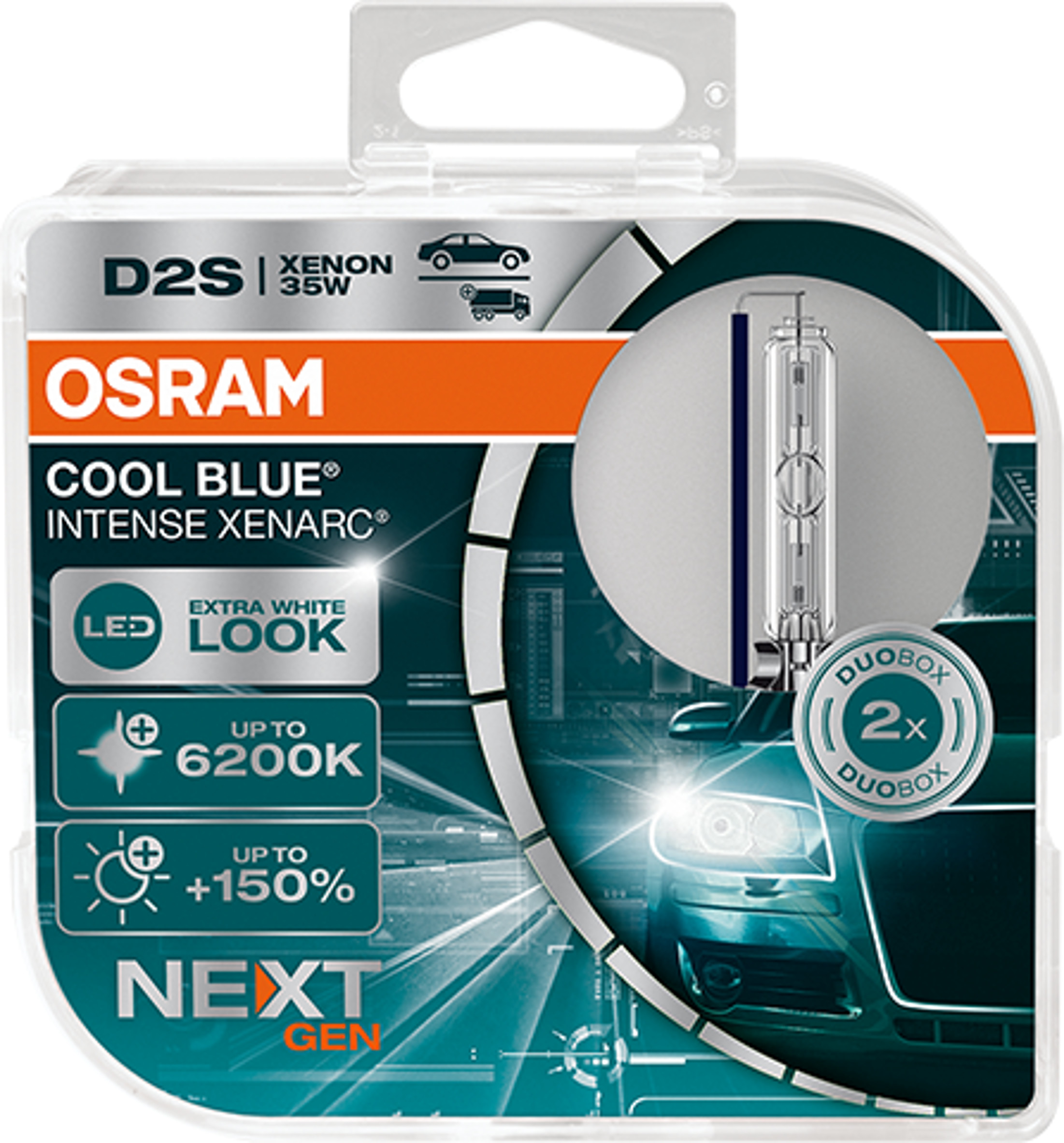 Λάμπες Osram D2S 35W Xenarc Cool Blue Intense Next Gen +150% Περισσότερο Φως 6200K 66240CBN-HCB Λάμπες Osram D2S 35W Xenarc Cool Blue Intense Next Gen +150% Περισσότερο Φως 6200K 66240CBN-HCB