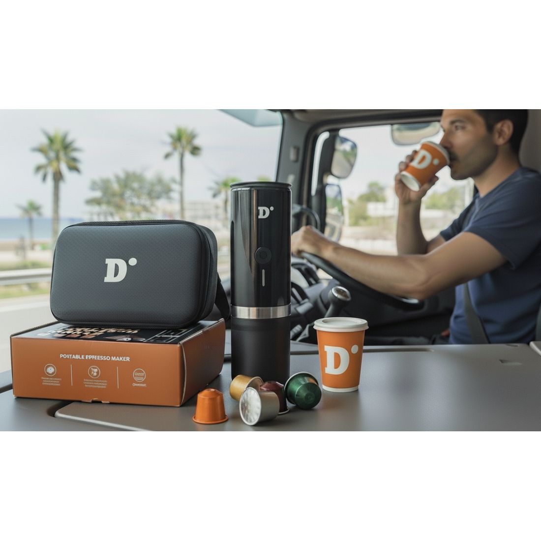 Premium Φορητή Μηχανή Espresso Diniwid K1 Ζεσταίνει το νερό και εκχυλίζει αυτόματα τον εσπρέσο με το πάτημα ενός κουμπιού Premium Φορητή Μηχανή Espresso Diniwid K1 Ζεσταίνει το νερό και εκχυλίζει αυτόματα τον εσπρέσο με το πάτημα ενός κουμπιού