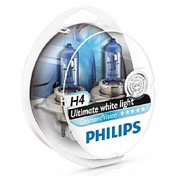 Λάμπες PHILIPS H4 12V 55W Diamond Vision 5000k