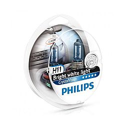 PHILIPS H11 ΣΕΤ CRYSTAL VISION 12V 55W 4300K