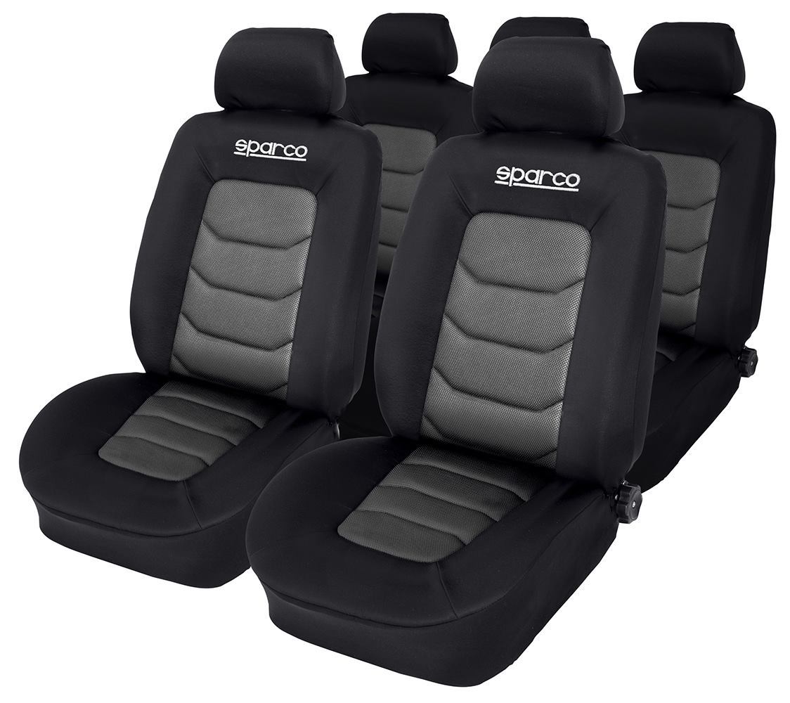 Καλύμματα Αυτοκινήτου Πλήρη Sparco Polyester-Mesh μαύρο-γκρι Καλύμματα Αυτοκινήτου Πλήρη Sparco Polyester-Mesh μαύρο-γκρι