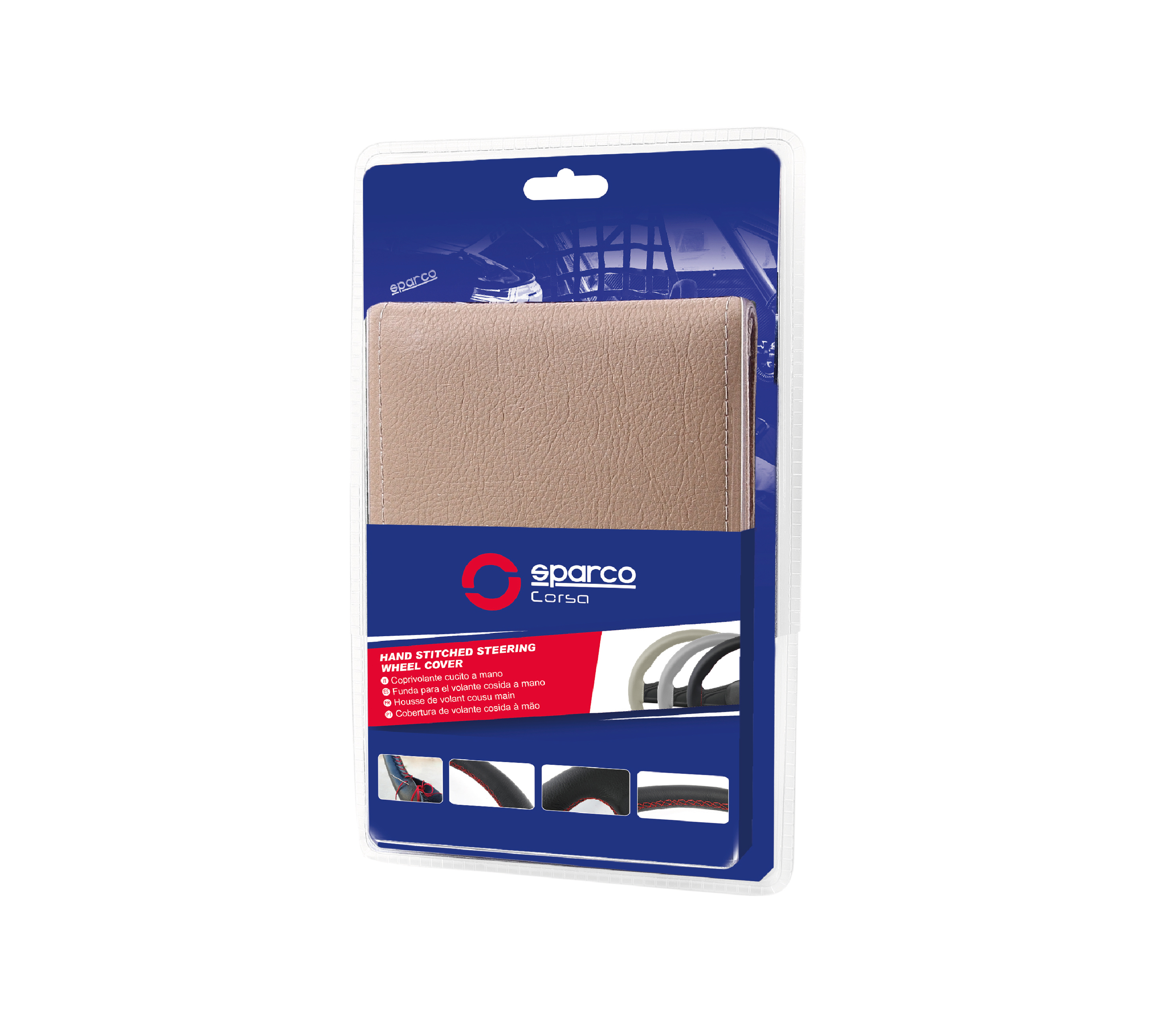Κάλυμμα Τιμονιού Ραφτό 37-39Cm Sparco Hand Stitched Μπεζ Κάλυμμα Τιμονιού Ραφτό 37-39Cm Sparco Hand Stitched Μπεζ